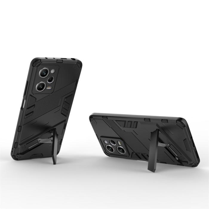 Bild 2,  Xiaomi Redmi Note 12 Pro 5G Skal Hybrid Kickstand Svart