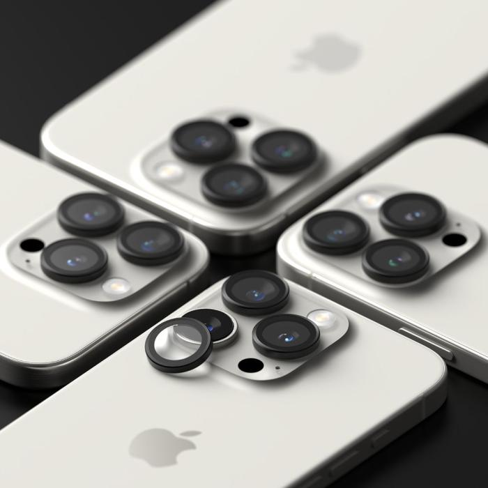 Bild 6, Ringke Ringke iPhone 16 Pro / 16 Pro Max 2-PACK Linsskydd Svart