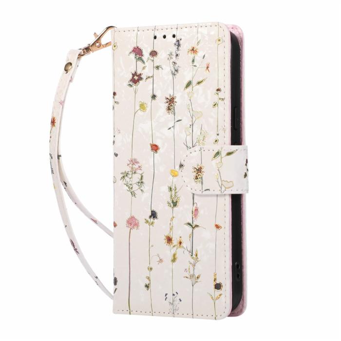Bild 5,  Google Pixel 11/11 Pro Fodral Med Tryck Blommor Vit