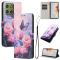  Motorola Edge 70 Fodral Med Tryck Rosa Blommor