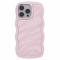  iPhone 15 Pro Max Mobilskal Wavy Textur Rosa