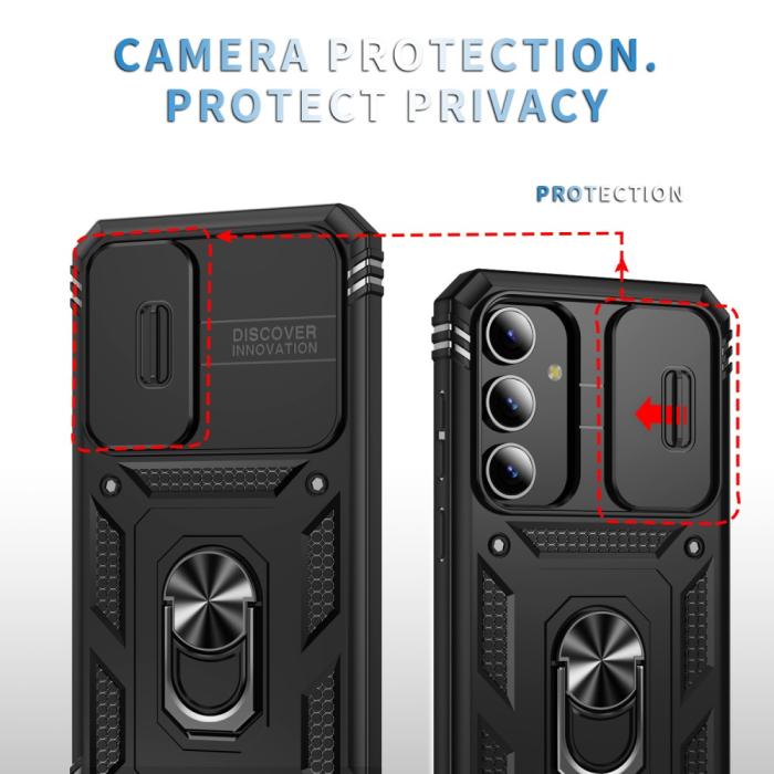 Bild 2,  Galaxy S24 Plus Skal CamShield Ring Hybrid Armor Svart