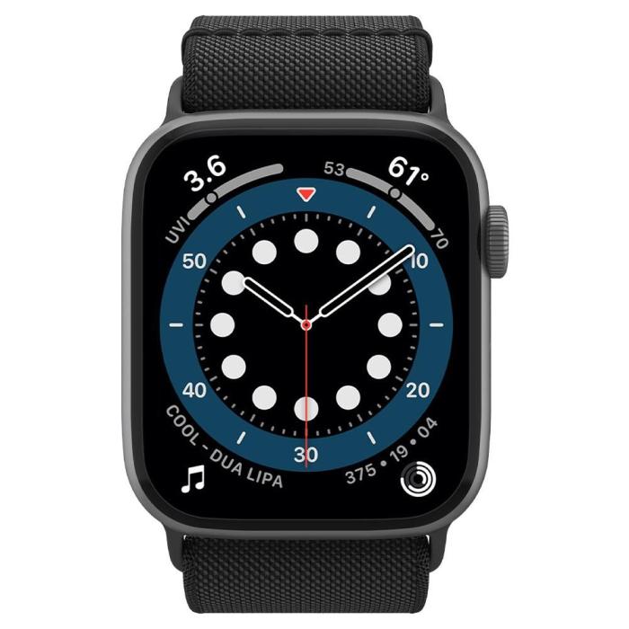 Bild 3, Spigen Spigen Apple Watch 42/44/45/46/49 mm Armband Fit Lite Svart