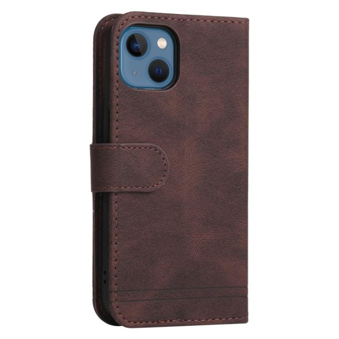 Bild 3,  iPhone 14 Fodral Skin Touch Brun