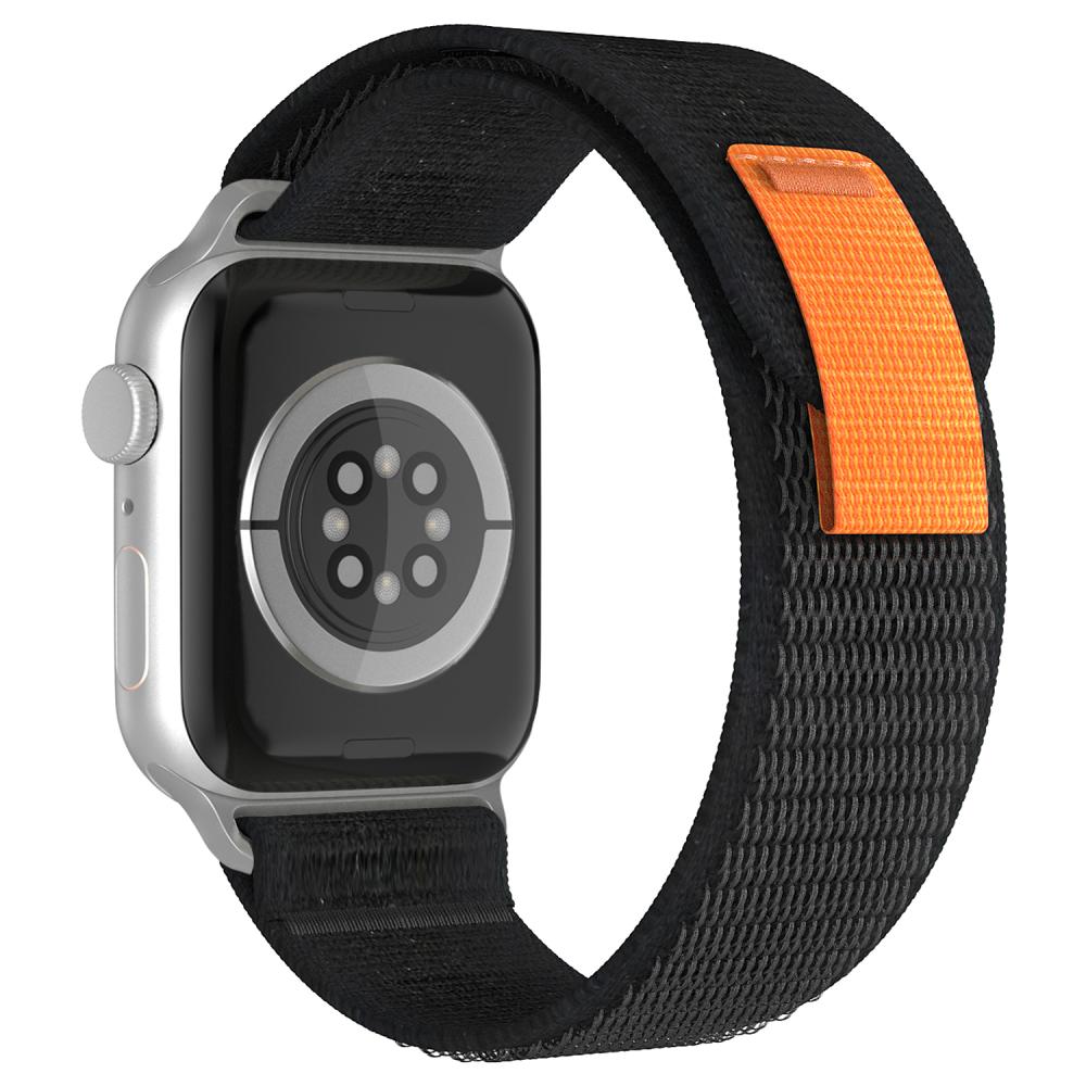 ColorPop Apple Watch 42/44/45/46/49 mm Armband Nylon Trail Loop Svart