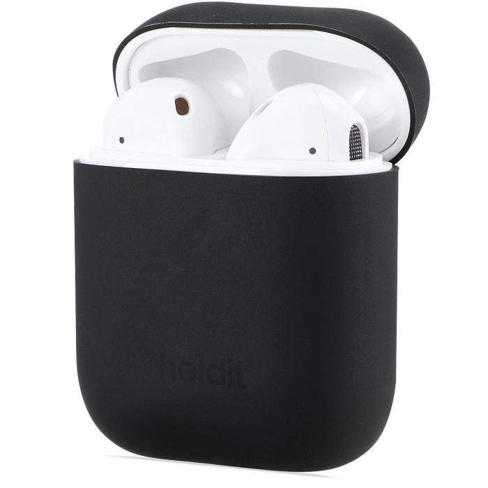 Bild 2, holdit holdit Silikonfodral AirPods Nygård - Svart