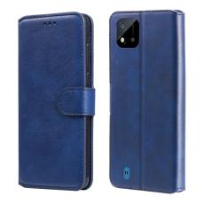  Realme C21 - Solid L&auml;der Fodral - Bl&aring;