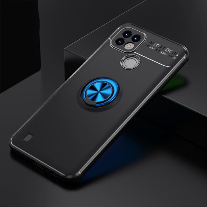 Bild 5,  Realme C21 - Ring Skal - Svart/Blå