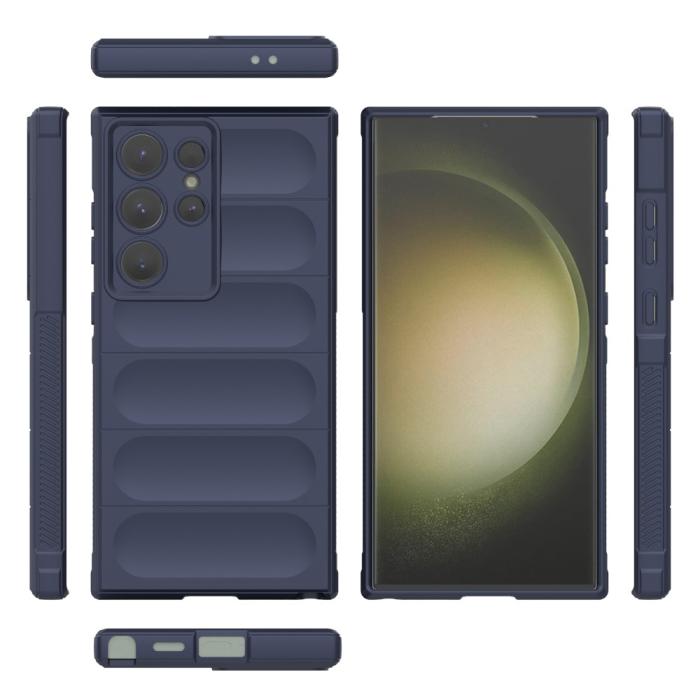 Bild 5,  Samsung Galaxy S24 Ultra Skal Magic Shield Mörk Blå