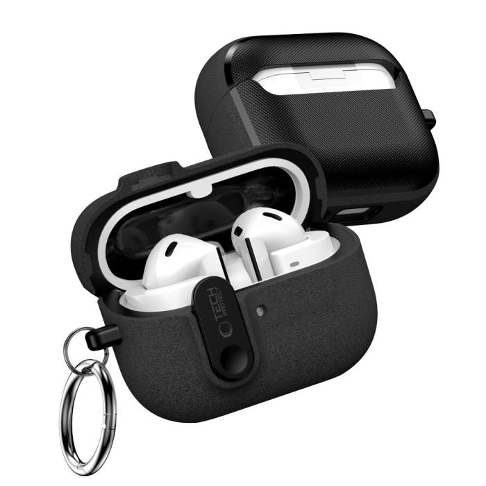 Bild 3, Tech-Protect Tech-Protect Galaxy Buds 3/3 Pro/3 FE Skal Slim Hook Svart