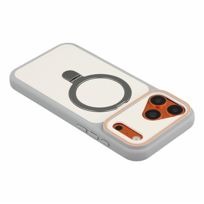 Bild 5,  iPhone 18 Pro / 17 Pro Skal MagSafe Stativ 2-färg Hybrid Grå