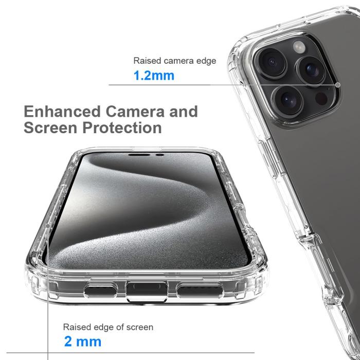 Bild 3,  iPhone 16 Pro Max Skal 360 Hybrid Transparent