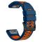  Klockarmband 26 mm Dual-Color Robust Blå/Orange