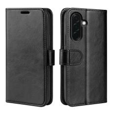  Samsung Galaxy A37 5G Fodral Crazy Horse L&auml;der Svart