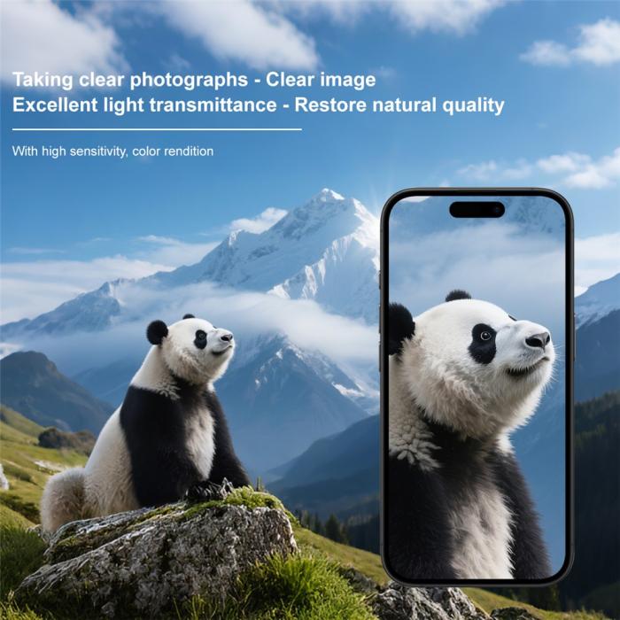 Bild 6, IMAK IMAK iPhone 17 Pro Max Linsskydd Black Rings Härdat Glas