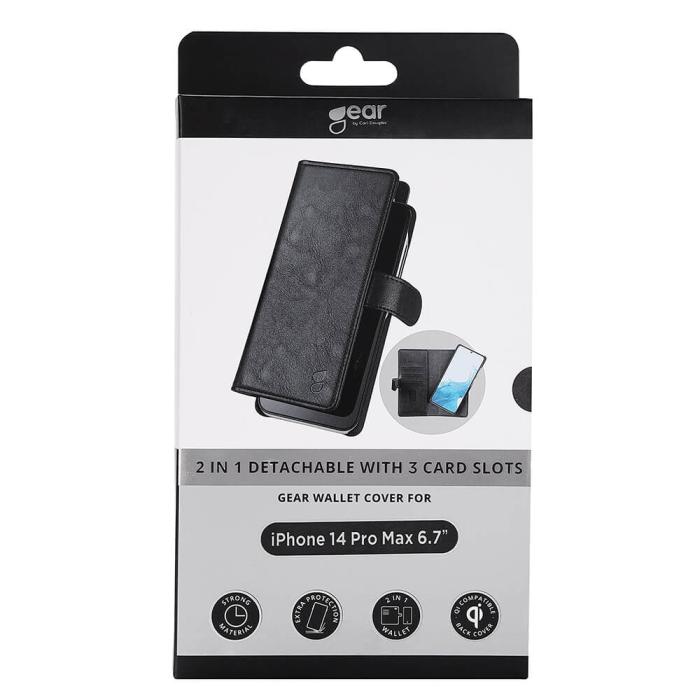 Bild 2, Gear GEAR iPhone 14 Pro Max 2in1 Magnet Fodral / Skal Svart