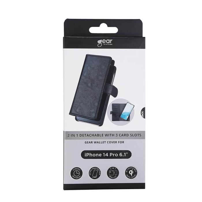 Bild 2, Gear GEAR iPhone 14 Pro 2in1 Magnet Fodral / Skal Svart
