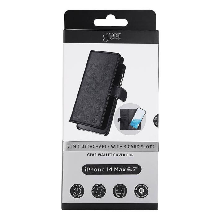 Bild 2, Gear GEAR iPhone 14 Plus 2in1 Magnet Fodral / Skal Svart