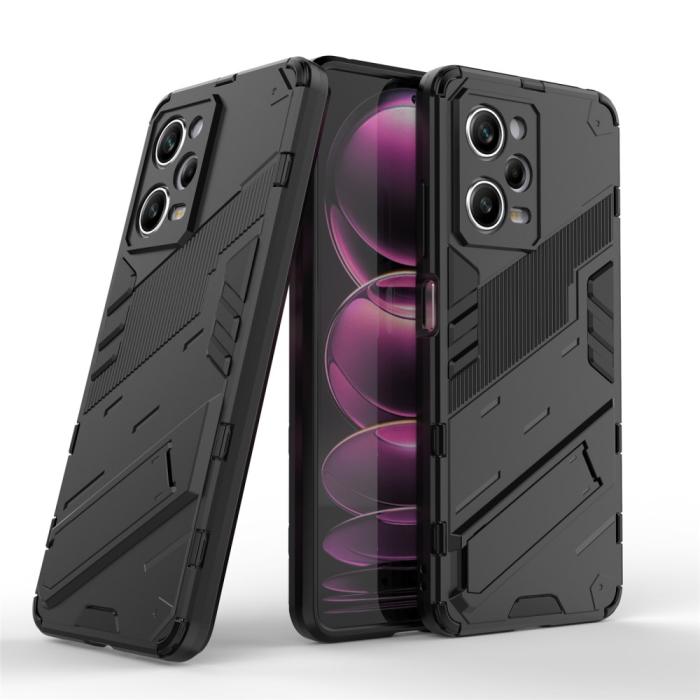 Bild 4,  Xiaomi Redmi Note 12 Pro 5G Skal Hybrid Kickstand Svart