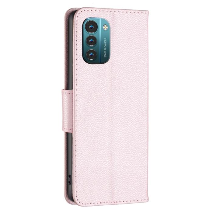 Bild 3,  Nokia G11 / G21 Fodral Shark Litchi Roséguld