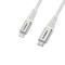 OtterBox OtterBox Premium 1m USB-C - Lightning Kabel Nylonflätad Vit