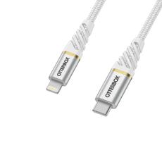 OtterBox OtterBox Premium 1m USB-C - Lightning Kabel Nylonfl&auml;tad Vit