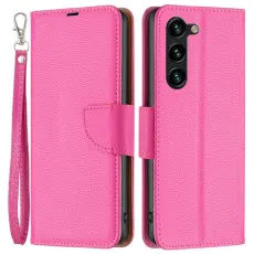  Samsung Galaxy S23 Plus Fodral Litchi Shark Rosa