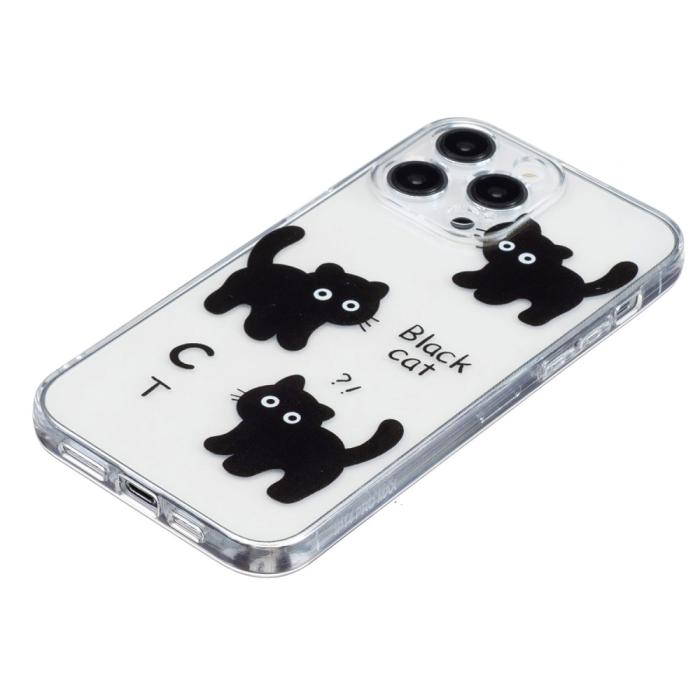 Bild 3,  iPhone 16 Pro Skal TPU Svarta Katter