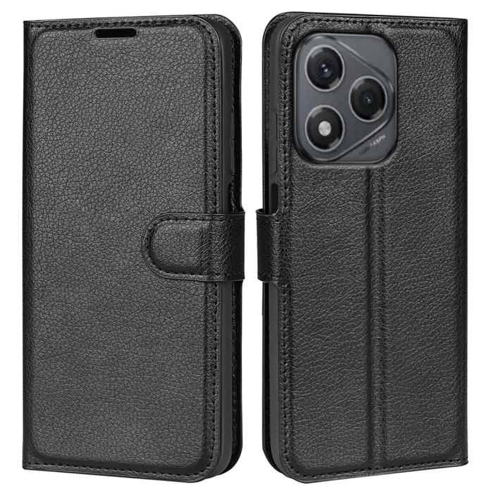 Bild 4,  Honor 400 Smart Fodral Litchi Läder Svart