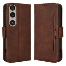  Sony Xperia 1 VI Fodral Med Avtagbart Kortfodral Brun
