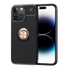  iPhone 15 Pro Max Skal Ring Svart/Ros&eacute;guld