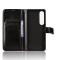  Sony Xperia 1 VII Fodral Crazy Horse Läder Svart