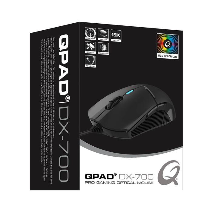 Bild 2, QPAD QPAD Gamingmus DX700 Svart