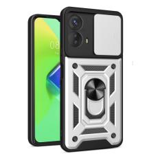  Motorola Moto G73 5G Skal CamShield Ring Silver