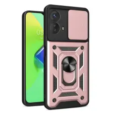  Motorola Moto G73 5G Skal CamShield Ring Ros&eacute;guld