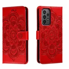  Samsung Galaxy A24 5G Fodral Mandala L&auml;der R&ouml;d