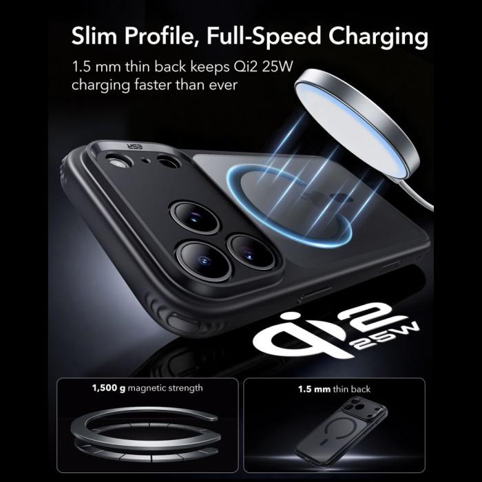 Bild 5, ESR ESR iPhone 18 Pro Max / 17 Pro Max Skal MagSafe Frostad Hybrid