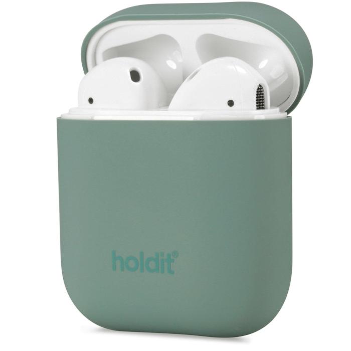 Bild 2, holdit holdit Silikonfodral AirPods Nygård - Moss Green