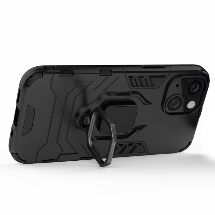 Bild 3,  iPhone 13 Mini - Hybrid Ring Skal - Svart