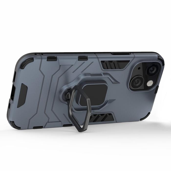 Bild 3,  iPhone 13 Mini - Hybrid Ring Skal - Navy Blue