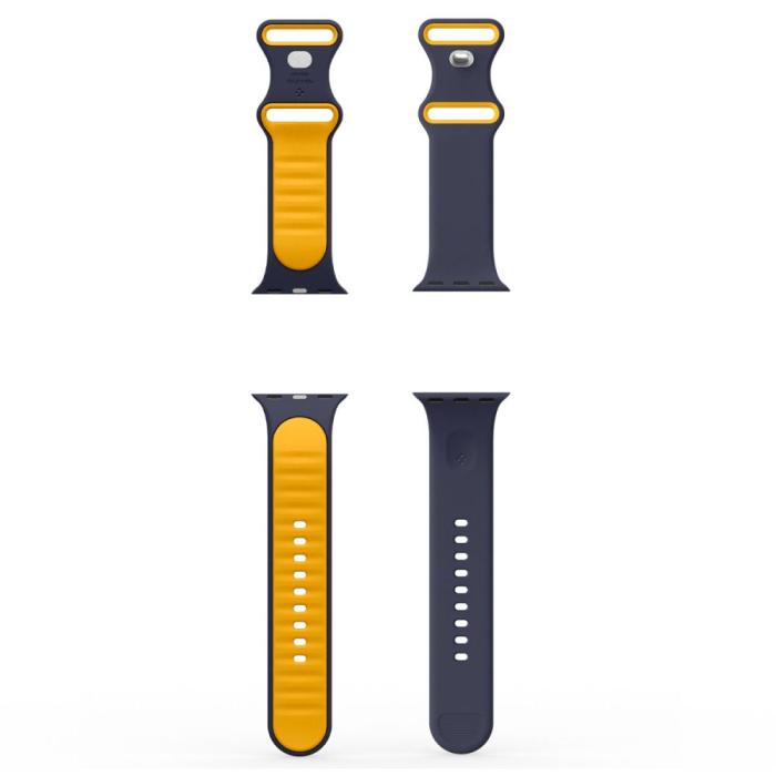 Bild 6, Spigen Spigen Apple Watch 42/41/40/38 mm Armband Nano Pop Blueberry Navy