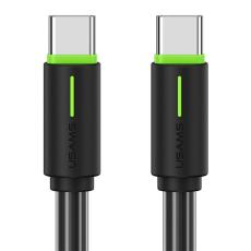 USAMS USAMS 1m 60W USB-C - USB-C Kabel Svart