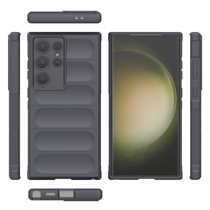 Bild 5,  Samsung Galaxy S24 Ultra Skal Magic Shield Mörk Grå
