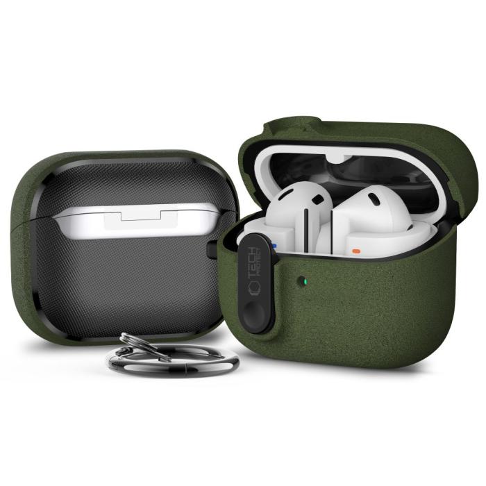 Bild 2, Tech-Protect Tech-Protect Galaxy Buds 3/3 Pro/3 FE Skal Slim Hook Olive Green