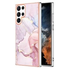  Samsung Galaxy S23 Ultra Skal Marmor TPU Ros&eacute;guld