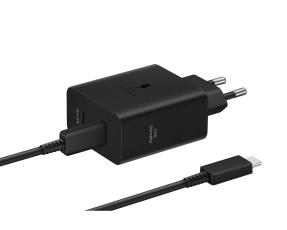 Samsung Samsung Original 50W 2x USB-C Laddare EP-T5020 Inkl. 1.8m USB-C Kabel Svart