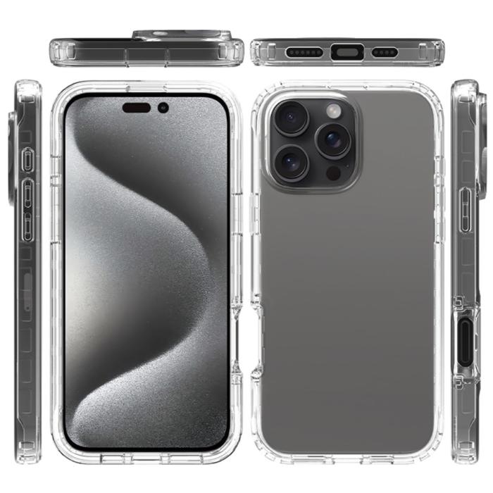 Bild 6,  iPhone 16 Pro Max Skal 360 Hybrid Transparent