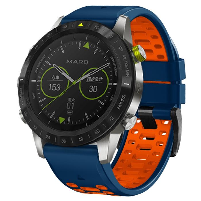Bild 4,  Klockarmband 26 mm Dual-Color Robust Blå/Orange