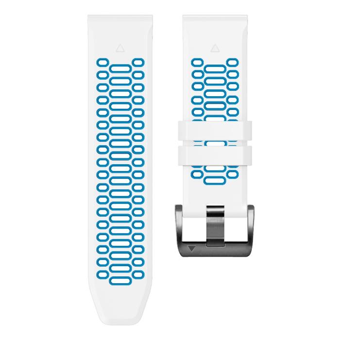Bild 3,  Klockarmband 26 mm Dual-Color Robust Vit/Blå