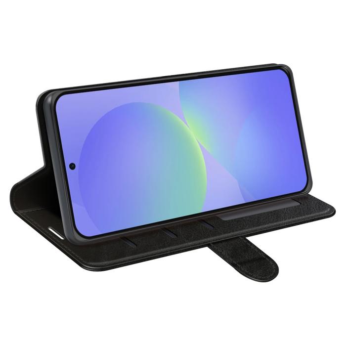 Bild 3,  Samsung Galaxy A37 5G Fodral Crazy Horse Läder Svart